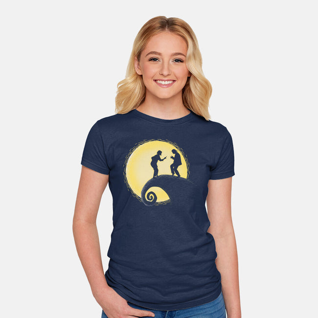 The Nightmare Before Dance-womens fitted tee-Claudia