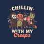 Chilling With My Creeps-unisex kitchen apron-eduely