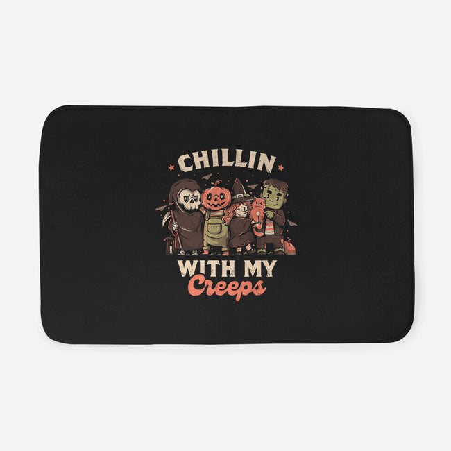 Chilling With My Creeps-none memory foam bath mat-eduely