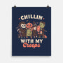 Chilling With My Creeps-none matte poster-eduely