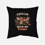 Chilling With My Creeps-none removable cover throw pillow-eduely