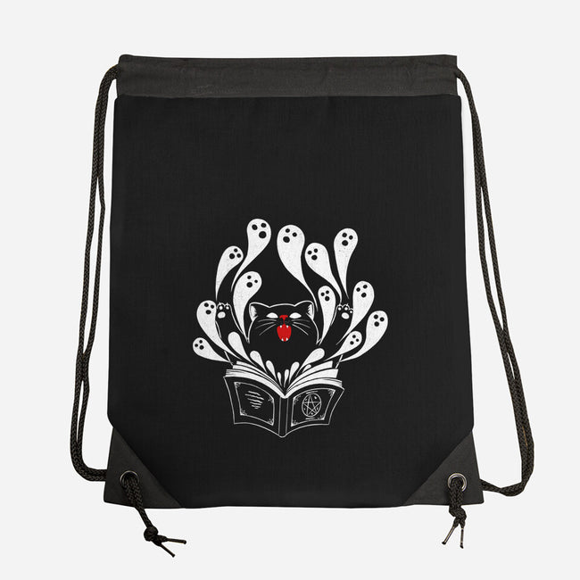Magic Black Cat-none drawstring bag-marsdkart