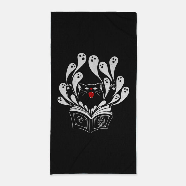 Magic Black Cat-none beach towel-marsdkart