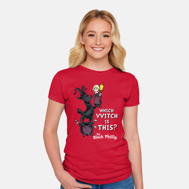 Which VVitch Is This?-womens fitted tee-Nemons