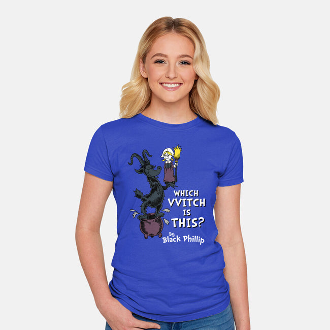 Which VVitch Is This?-womens fitted tee-Nemons
