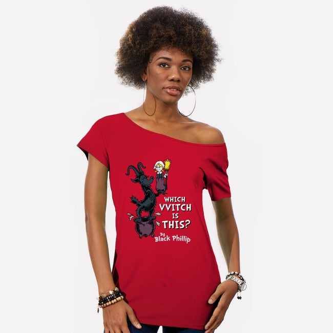 Which VVitch Is This?-womens off shoulder tee-Nemons