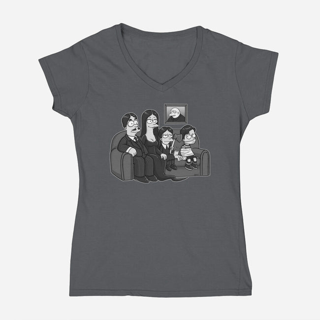 Gothic Family-womens v-neck tee-Andriu