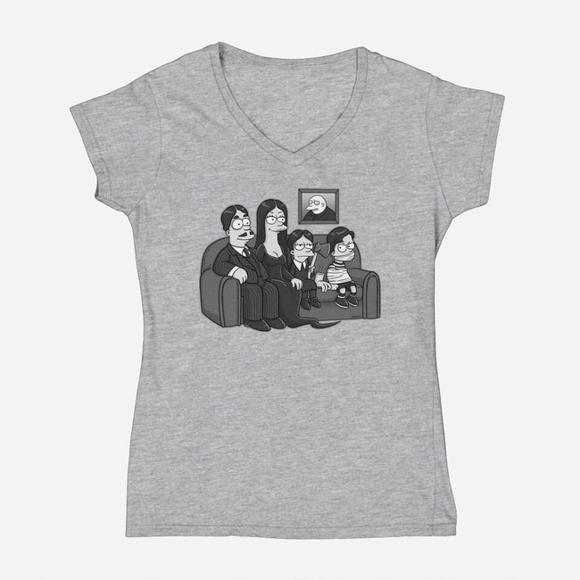 Gothic Family-womens v-neck tee-Andriu