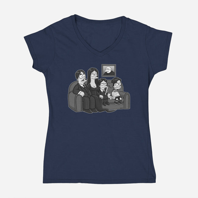 Gothic Family-womens v-neck tee-Andriu