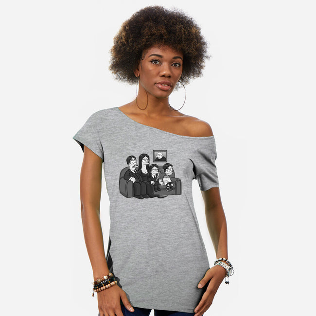 Gothic Family-womens off shoulder tee-Andriu