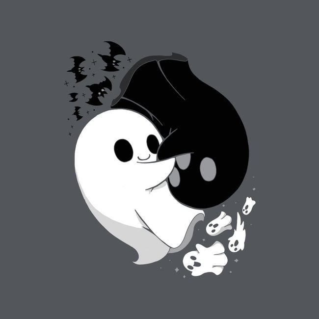 Ying Yang Ghosts-none removable cover w insert throw pillow-Vallina84