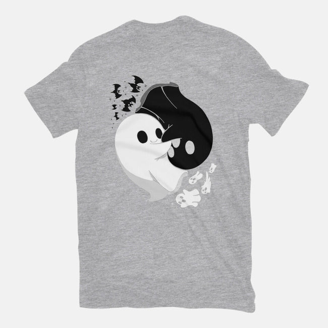 Ying Yang Ghosts-womens basic tee-Vallina84