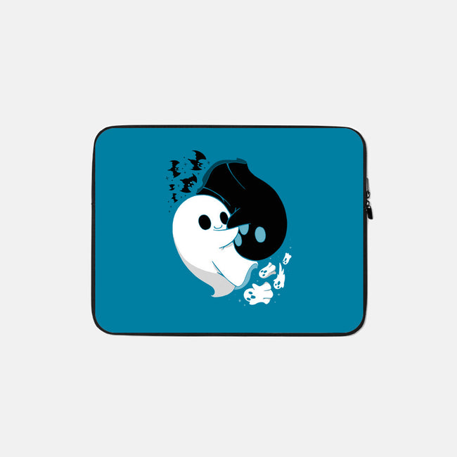 Ying Yang Ghosts-none zippered laptop sleeve-Vallina84