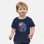 Halloween Dragon-baby basic tee-Vallina84