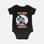 Here For The Brews-baby basic onesie-Weird & Punderful