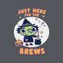 Here For The Brews-none glossy sticker-Weird & Punderful