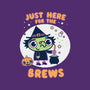 Here For The Brews-none glossy sticker-Weird & Punderful