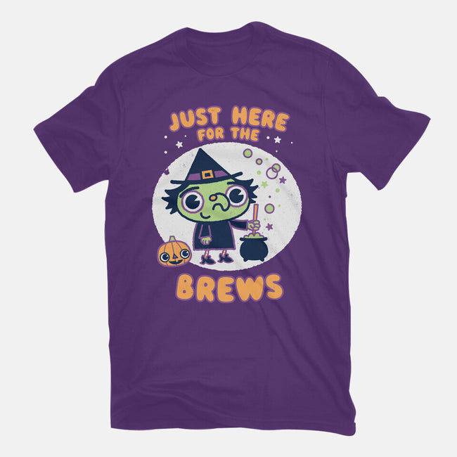 Here For The Brews-youth basic tee-Weird & Punderful