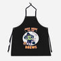 Here For The Brews-unisex kitchen apron-Weird & Punderful