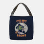 Here For The Brews-none adjustable tote bag-Weird & Punderful