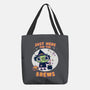 Here For The Brews-none basic tote bag-Weird & Punderful