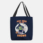 Here For The Brews-none basic tote bag-Weird & Punderful