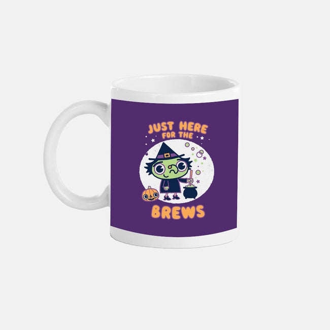 Here For The Brews-none mug drinkware-Weird & Punderful