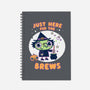 Here For The Brews-none dot grid notebook-Weird & Punderful