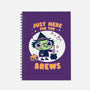 Here For The Brews-none dot grid notebook-Weird & Punderful