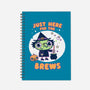 Here For The Brews-none dot grid notebook-Weird & Punderful