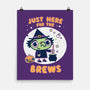 Here For The Brews-none matte poster-Weird & Punderful