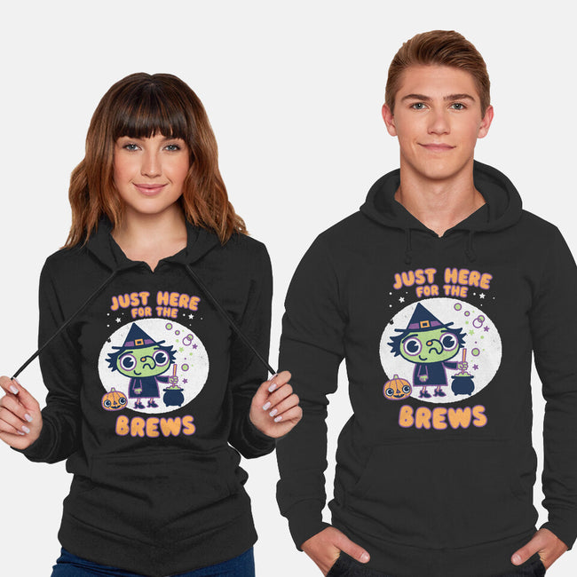Here For The Brews-unisex pullover sweatshirt-Weird & Punderful