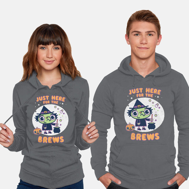 Here For The Brews-unisex pullover sweatshirt-Weird & Punderful