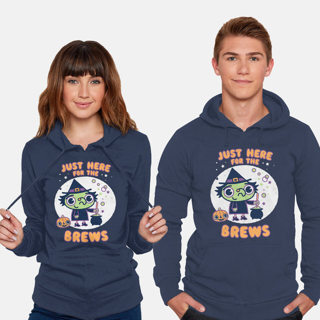 Here For The Brews-unisex pullover sweatshirt-Weird & Punderful