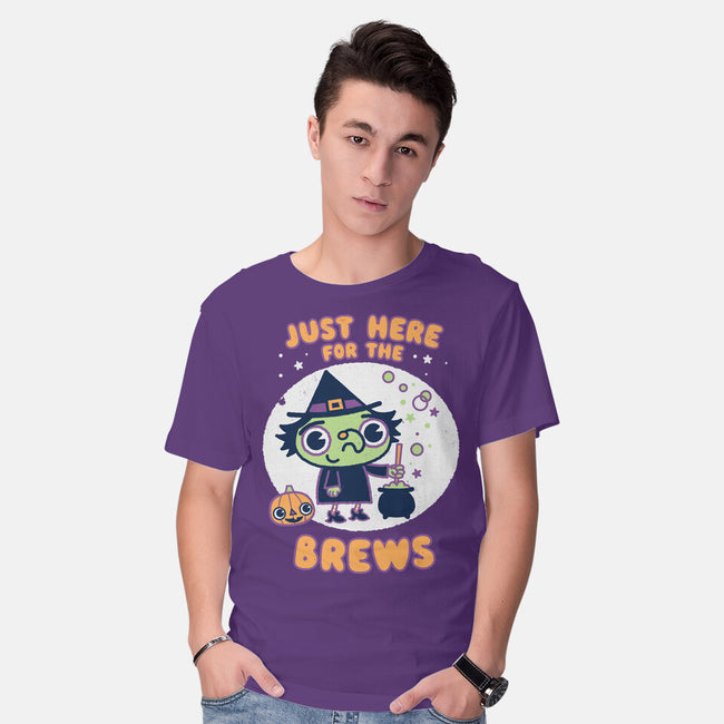 Here For The Brews-mens basic tee-Weird & Punderful