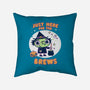 Here For The Brews-none removable cover w insert throw pillow-Weird & Punderful