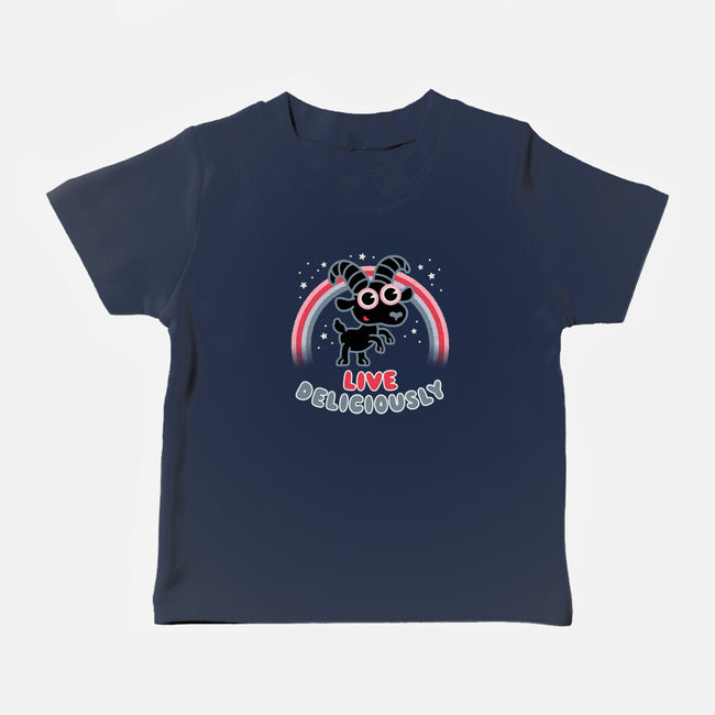 Live Deliciously Cute-baby basic tee-Weird & Punderful