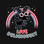 Live Deliciously Cute-none basic tote bag-Weird & Punderful
