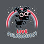 Live Deliciously Cute-none adjustable tote bag-Weird & Punderful