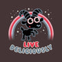 Live Deliciously Cute-none removable cover w insert throw pillow-Weird & Punderful