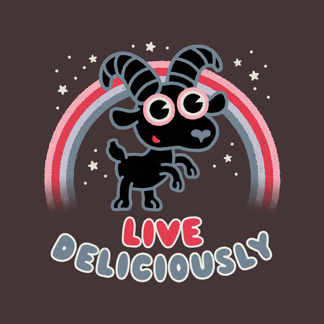 Live Deliciously Cute-none glossy sticker-Weird & Punderful