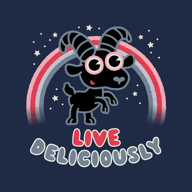 Live Deliciously Cute-cat basic pet tank-Weird & Punderful