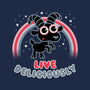 Live Deliciously Cute-womens fitted tee-Weird & Punderful