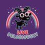 Live Deliciously Cute-none adjustable tote bag-Weird & Punderful