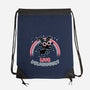 Live Deliciously Cute-none drawstring bag-Weird & Punderful