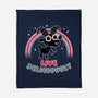 Live Deliciously Cute-none fleece blanket-Weird & Punderful