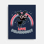 Live Deliciously Cute-none stretched canvas-Weird & Punderful