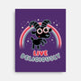 Live Deliciously Cute-none stretched canvas-Weird & Punderful