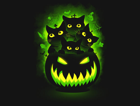 Spooky Pumpkin Cats