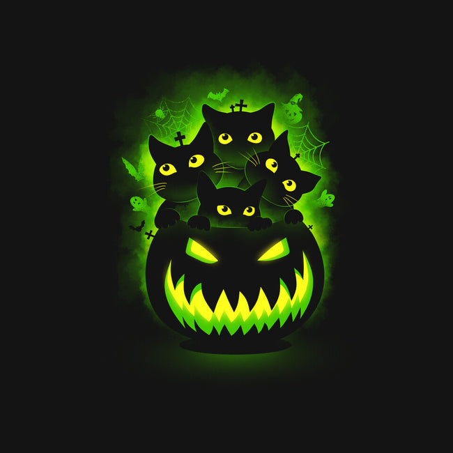 Spooky Pumpkin Cats-none matte poster-erion_designs